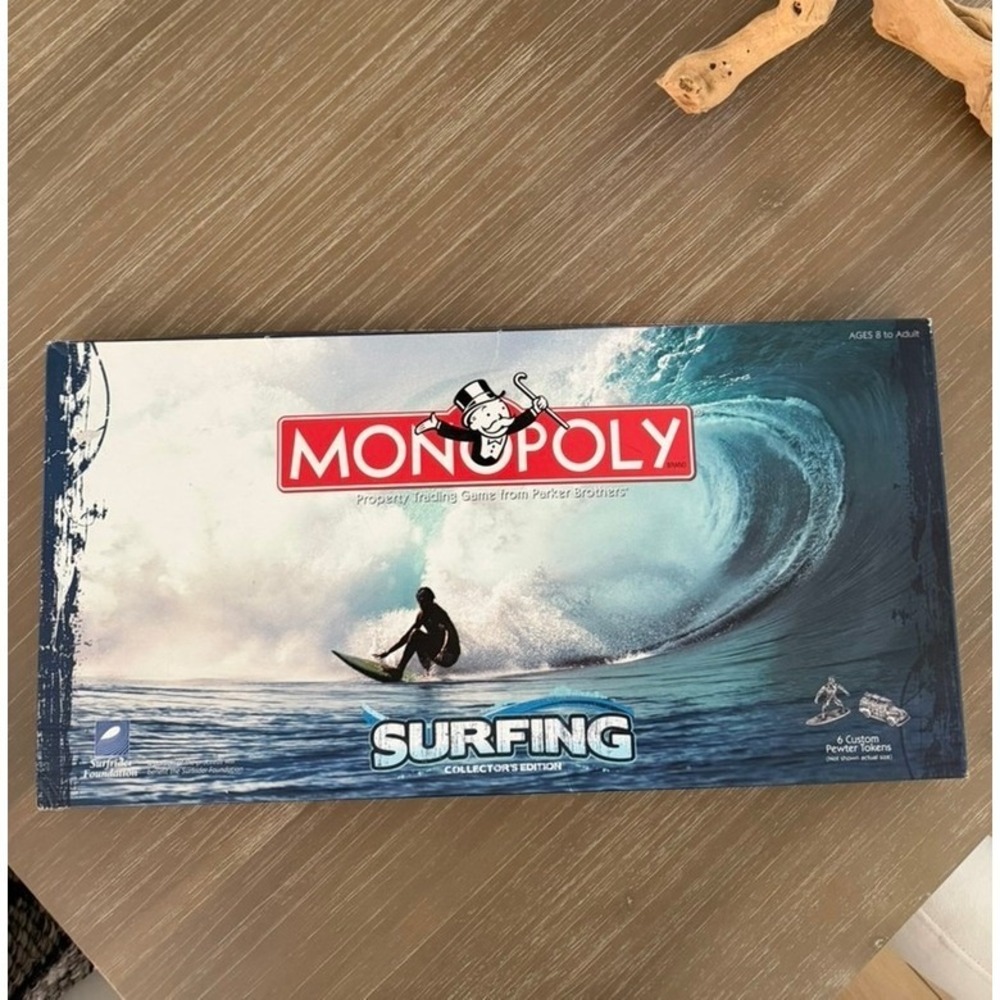 Monopoly Surfing Collector's Edition Board Game Parker Brothers 2003 Complete